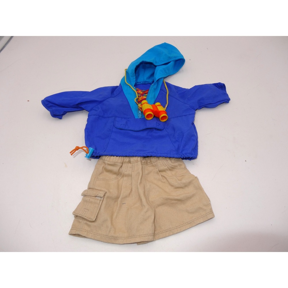 American Girl Doll Hiking Outfit Windbreaker Shirt Shorts Binoculars 1998